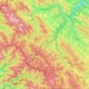 Biloberizka Rural Hromada topographic map, elevation, terrain