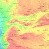 Tapti River topographic map, elevation, terrain