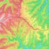 Hazelbrook topographic map, elevation, terrain