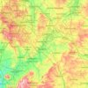 Warwickshire topographic map, elevation, terrain