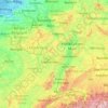 Rhine topographic map, elevation, terrain