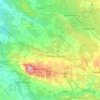 Strzelce County topographic map, elevation, terrain