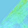 Den Haag topographic map, elevation, terrain