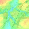 Złotów topographic map, elevation, terrain