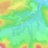 Cazaunous topographic map, elevation, terrain