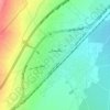 Takestan topographic map, elevation, terrain