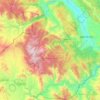 Pinal de Amoles topographic map, elevation, terrain