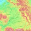 Transylvanian Plateau topographic map, elevation, terrain