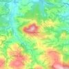 Lanckorona topographic map, elevation, terrain