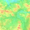 Częstochowa topographic map, elevation, terrain