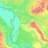 gmina Cybinka topographic map, elevation, terrain