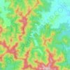 Laceys Creek topographic map, elevation, terrain