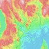 Bærum topographic map, elevation, terrain