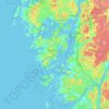 Tjörns kommun topographic map, elevation, terrain