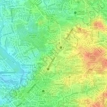Bagbag topographic map, elevation, terrain