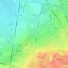 Cranbourne West topographic map, elevation, terrain