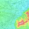 Turijn topographic map, elevation, terrain