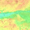 Nakło County topographic map, elevation, terrain