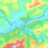 Cedar Bluff topographic map, elevation, terrain