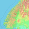 Fiordland National Park topographic map, elevation, terrain