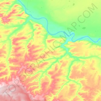 Тенкинский наслег topographic map, elevation, terrain