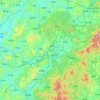 Ruijin topographic map, elevation, terrain