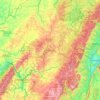 Cambria County topographic map, elevation, terrain