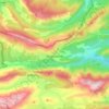 Briançonnet topographic map, elevation, terrain