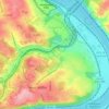 Duquesne topographic map, elevation, terrain