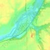Millington topographic map, elevation, terrain