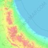 Al Batinah North Governorate topographic map, elevation, terrain