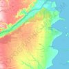 Palma topographic map, elevation, terrain