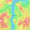Mourmansk topographic map, elevation, terrain