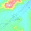 Corryong topographic map, elevation, terrain