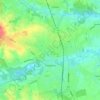 Pszczyna topographic map, elevation, terrain