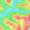 Couiza topographic map, elevation, terrain
