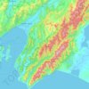 Lower Hutt City topographic map, elevation, terrain