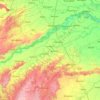 Morena topographic map, elevation, terrain