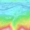 Faverge topographic map, elevation, terrain