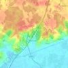 Orlestone topographic map, elevation, terrain