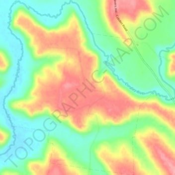 Jancourt topographic map, elevation, terrain