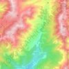 Palneca topographic map, elevation, terrain