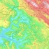 Grad Buzet topographic map, elevation, terrain