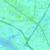 Phra Khanong Subdistrict topographic map, elevation, terrain