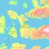 Île Devon topographic map, elevation, terrain