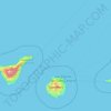 Las Palmas topographic map, elevation, terrain