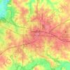 Sedalia topographic map, elevation, terrain