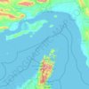 Strait of Hormuz topographic map, elevation, terrain