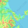 Whangaparāoa Peninsula topographic map, elevation, terrain