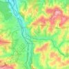 Cieszyn topographic map, elevation, terrain